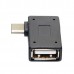 USB-C OTG Adapter | Right Angle USB-C to USB 2.0 Type A On-the-go Adapter (USB-C Male to USB-A Female)