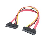 SATA (22Pin, 7+15) Female to SATA (22Pin, 7+15) Female Power and Data Extension Cable SATA (22Pin, 7+15) Female to SATA (22Pin, 7+15) Female Power and Data Extension Cable