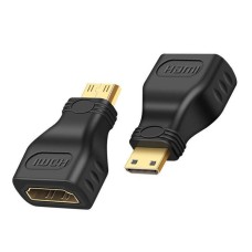 Straight Mini HDMI Male To HDMI Female Adapter / Converter Straight Mini HDMI Male To HDMI Female Adapter / Converter