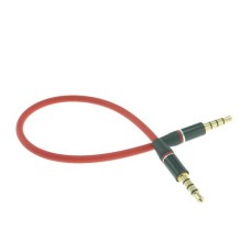 Red Flexible 3.5mm Car Stereo Auxiliary Male to Male Input Cable Red Flexible 3.5mm Car Stereo Auxiliary Male to Male Input Cable