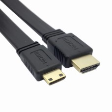 Flat Mini HDMI to Standard HDMI Cable / Jumper / Feeder / Cord Flat Mini HDMI to Standard HDMI Cable / Jumper / Feeder / Cord