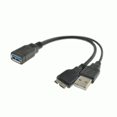 USB 3.0 Micro USB OTG Cable with Extra USB Socket for charging USB 3.0 Micro USB OTG Cable with Extra USB Socket for charging