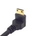 90 degree Up Angle Mini HDMI Male to Standard HDMI Female Cable / Jumper / Feeder / Cord 90 degree Up Angle Mini HDMI Male to Standard HDMI Female Cable / Jumper / Feeder / Cord