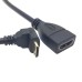 90 degree Up Angle Mini HDMI Male to Standard HDMI Female Cable / Jumper / Feeder / Cord 90 degree Up Angle Mini HDMI Male to Standard HDMI Female Cable / Jumper / Feeder / Cord