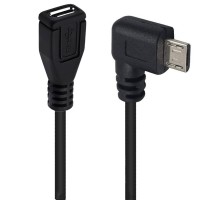 90 degree Angled Micro USB male to Micro USB female Cable Adapter for Charging and Data Sync 90 degree Angled Micro USB male to Micro USB female Cable Adapter for Charging and Data Sync