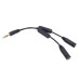 3.5 Audio Splitter with Independent Volume Control for Smartphones / MP3 / Music Players 3.5 Audio Splitter with Independent Volume Control for Smartphones / MP3 / Music Players