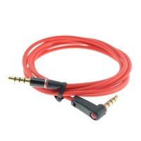 1.2M Angled (90&deg) 4-pole 3.5mm Male-Male Extension Headphone Cable for Smartphones / iPhones