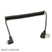 Retractable Coil Right Angle USB A Male to Right Angle Micro USB Cable / Cord for Smartphones Retractable Coil Right Angle USB A Male to Right Angle Micro USB Cable / Cord for Smartphones