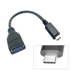 USB 3.1 Type C (to USB 3.1 Type A Female) OTG Cable (Super Short) USB 3.1 Type C (to USB 3.1 Type A Female) OTG Cable (Super Short)