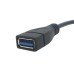 USB 3.1 Type C (to USB 3.1 Type A Female) OTG Cable (Super Short) USB 3.1 Type C (to USB 3.1 Type A Female) OTG Cable (Super Short)