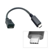 Super Short USB 3.1 Type C Male to USB 2.0 Micro Female Cable Adapter / Conversion Cable Super Short USB 3.1 Type C Male to USB 2.0 Micro Female Cable Adapter / Conversion Cable