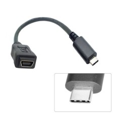 Super Short USB 3.1 Type C Male to USB 2.0 Mini 5 Pin Female Cable Adapter / Conversion Cable Super Short USB 3.1 Type C Male to USB 2.0 Mini 5 Pin Female Cable Adapter / Conversion Cable
