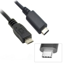 1 meter (3-feet) USB 3.1 Type C Male to Micro USB 2.0 Male Cable Assembly / Jumper / Feeder 1 meter (3-feet) USB 3.1 Type C Male to Micro USB 2.0 Male Cable Assembly / Jumper / Feeder