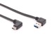 Right Angle USB 3.0 USB-A Male to USB-C Male Adapter Cable / Cord / Conversion Cable Right Angle USB 3.0 USB-A Male to USB-C Male Adapter Cable / Cord / Conversion Cable