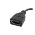 90 degree UP-Angled Micro-HDMI (Male) to HDMI (Female) Adapter Cable / Cord 90 degree UP-Angled Micro-HDMI (Male) to HDMI (Female) Adapter Cable / Cord