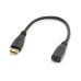 Super Short Type D Micro HDMI v1.4 Socket Female to Type C Mini HDMI Male Conversion / Adapter Cable