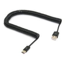 3M Coiled USB to USB Type-C (3.1) Male Cable for Galaxy Phone, Tablet / LG / HTC / Sony Xperia Phone 3M Coiled USB to USB Type-C (3.1) Male Cable for Galaxy Phone, Tablet / LG / HTC / Sony Xperia Phone