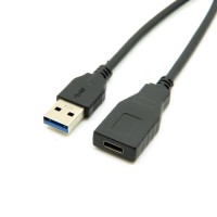 30cm (1 feet) Super Short USB 3.1 Type-C Female to USB 3.0 Type A Male Gender Changer Cable Adapter 30cm (1 feet) Super Short USB 3.1 Type-C Female to USB 3.0 Type A Male Gender Changer Cable Adapter