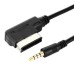 1M Media In AMI MDI to Stereo 3.5mm Audio Aux Adapter Cable For Car VW AUDI 2014 A4 A6 Q5 Q7 iPhone