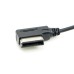 1.3m Media In AMI MDI to Stereo 3.5mm Audio Aux Adapter Cable For Mercedes Benz / iPhones / Phones