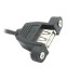 Super Short 90degree Angled USB-A Male to Panel Mount USB-A Female Extension Cable / Adapter Super Short 90degree Angled USB-A Male to Panel Mount USB-A Female Extension Cable / Adapter
