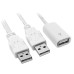 USB Type-A Female to USB Type-A Male with Extra Power input for HDD / Hard Disk Cable