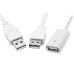 USB Type-A Female to USB Type-A Male with Extra Power input for HDD / Hard Disk Cable