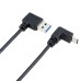 Angled USB-C Male to Left-Angled (or Right-Angled) USB 3.0 Male Data Cable for Computer & Smartphone Angled USB-C Male to Left-Angled (or Right-Angled) USB 3.0 Male Data Cable for Computer & Smartphone