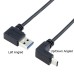 Angled USB-C Male to Left-Angled (or Right-Angled) USB 3.0 Male Data Cable for Computer & Smartphone Angled USB-C Male to Left-Angled (or Right-Angled) USB 3.0 Male Data Cable for Computer & Smartphone