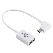 Right-Angled USB-C Male to USB Type-A Female OTG Cable for Android Phones Right-Angled USB-C Male to USB Type-A Female OTG Cable for Android Phones