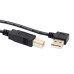1 meter Angled USB Type-A Male to USB Type-B Male Cable for Printer / Scanner / Fax Machine / Copier