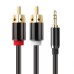 3.5mm male to 2x RCA Male Stereo Audio Y Cable / Splitter Cable 3.5mm male to 2x RCA Male Stereo Audio Y Cable / Splitter Cable