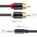 3.5mm male to 2x RCA Male Stereo Audio Y Cable / Splitter Cable 3.5mm male to 2x RCA Male Stereo Audio Y Cable / Splitter Cable
