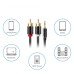 3.5mm male to 2x RCA Male Stereo Audio Y Cable / Splitter Cable 3.5mm male to 2x RCA Male Stereo Audio Y Cable / Splitter Cable