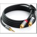 3.5mm male to 2x RCA Male Stereo Audio Y Cable / Splitter Cable