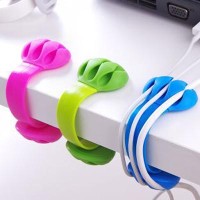 Cable Organizer / Line Fixer / Desk Cable Clips with Triple Slots for Lightnig Cable / USB-C Cables Cable Organizer / Line Fixer / Desk Cable Clips with Triple Slots for Lightnig Cable / USB-C Cables