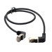 Down Angled to Down Angled 8P8C FTP STP UTP Cat 5e Male to Male Lan Ethernet Network Cable