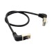 Down Angled to UP Angled 8P8C FTP STP UTP Cat 5e Male to Male Lan Ethernet Network Cable