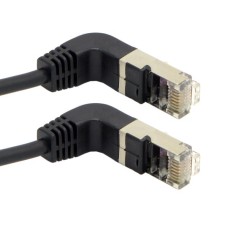 UP Angled to UP Angled 8P8C FTP STP UTP Cat 5e Male to Male Lan Ethernet Network Cable