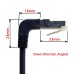 Down-Angle 90 Degree 8P8C FTP STP UTP Cat 5e Male to Male Lan Ethernet Network Cable
