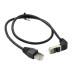 Down-Angle 90 Degree 8P8C FTP STP UTP Cat 5e Male to Male Lan Ethernet Network Cable