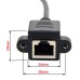 Down Angled 90 Degree Panel Mount 8P8C FTP STP UTP Cat 5e Male to Female Lan Ethernet Network Cable