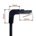 Down Angled 90 Degree Panel Mount 8P8C FTP STP UTP Cat 5e Male to Female Lan Ethernet Network Cable