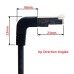 Up Angled 90 Degree Panel Mount 8P8C FTP STP UTP Cat 5e Male to Female Lan Ethernet Network Cable