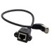 Up Angled 90 Degree Panel Mount 8P8C FTP STP UTP Cat 5e Male to Female Lan Ethernet Network Cable