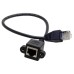 Super Short Panel Mount 8P8C FTP STP UTP Cat 5e Male to Female Lan Ethernet Network Cable