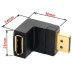 Angled (90-Degree) DisplayPort Male to DisplayPort Female Adapter / Extender / Extension Connector