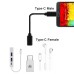 60cm (2 feet) Long USB-C Female to Male Cable Adapter / Extender / Extension Cable 60cm (2 feet) Long USB-C Female to Male Cable Adapter / Extender / Extension Cable
