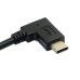Short 30cm Left / Right Angled USB-A to Angled USB-C Extender Cord / Extension Cable for Phones