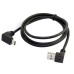 Angled USB-C Male to Up Angled (or Down-Angled) USB 3.0 Male Data Cable for Computer & Smartphones